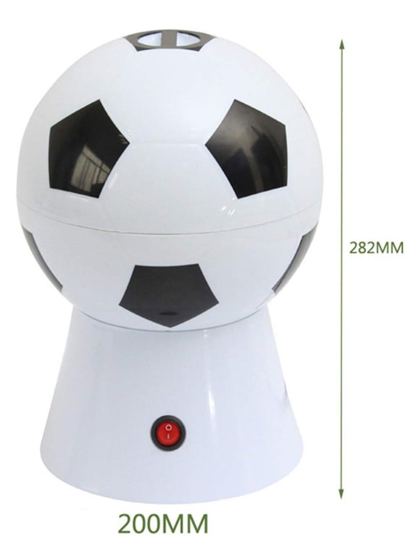 ELTRAZONE Hot Air Popcorn Maker, 1200W Soccer/Basketball/Volleyball Style Popcorn Machine, Healthy Oil-Free Popcorn, Perfect for Family Cinema Nights, Parties & Game Days (Football Style) - Image 5