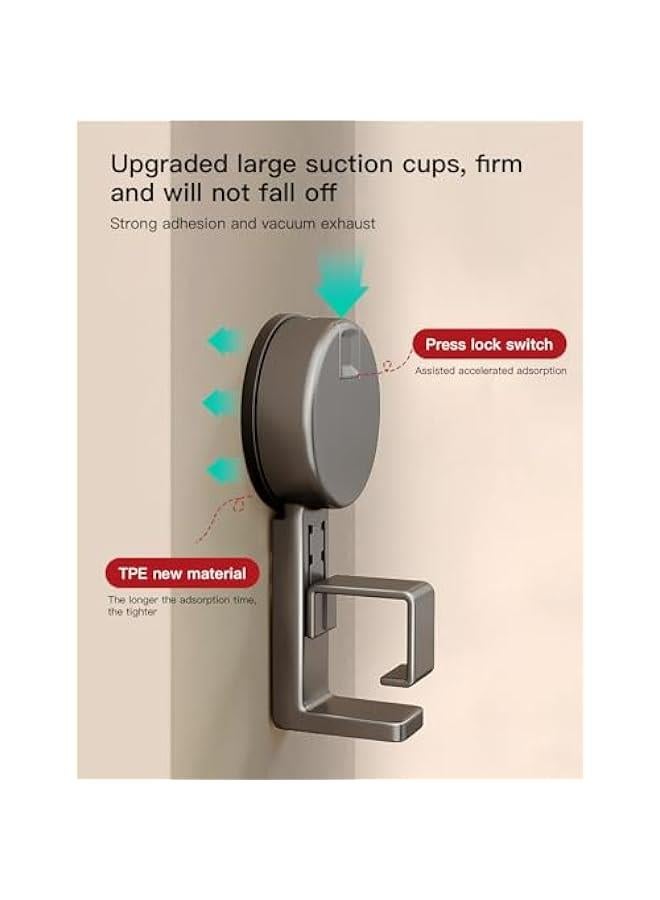 Wall Mounted Wash Basin Hook for Bathroom & Kitchen - Heavy Duty & Adjustable Size - Suitable for Any Basin - Gray - 2 Pack  - Image 2