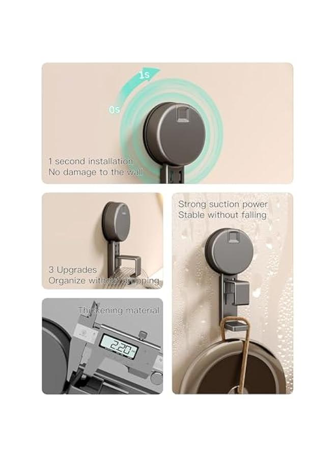 Wall Mounted Wash Basin Hook for Bathroom & Kitchen - Heavy Duty & Adjustable Size - Suitable for Any Basin - Gray - 2 Pack  - Image 5
