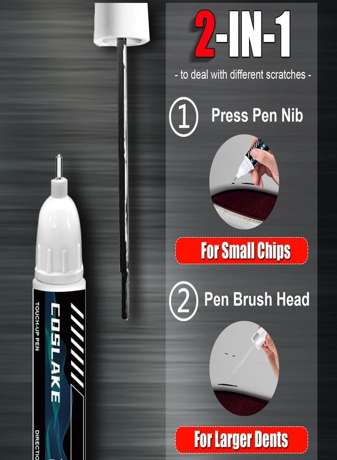 COSLAKE Car Touch Up Paint(Ruby Flare Pearl(3T3(Include 2YD))) for Toyota, Car Paint Scratch Repair Kit, Quick & Easy Solution to Repair, 2 in 1 Scratch Remover Pen with Color-Matched - Image 3
