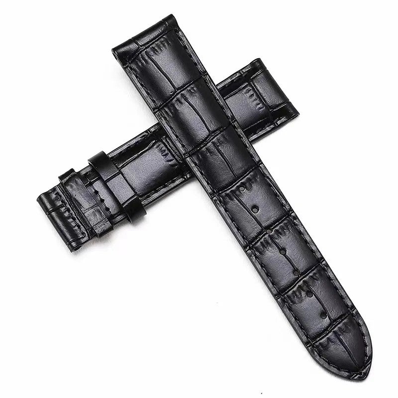 Bluejw Universal Replacement Leather Watch Strap Leather Watchband for Men Women 18mm  20mm  22mm Watch Band - Image 3