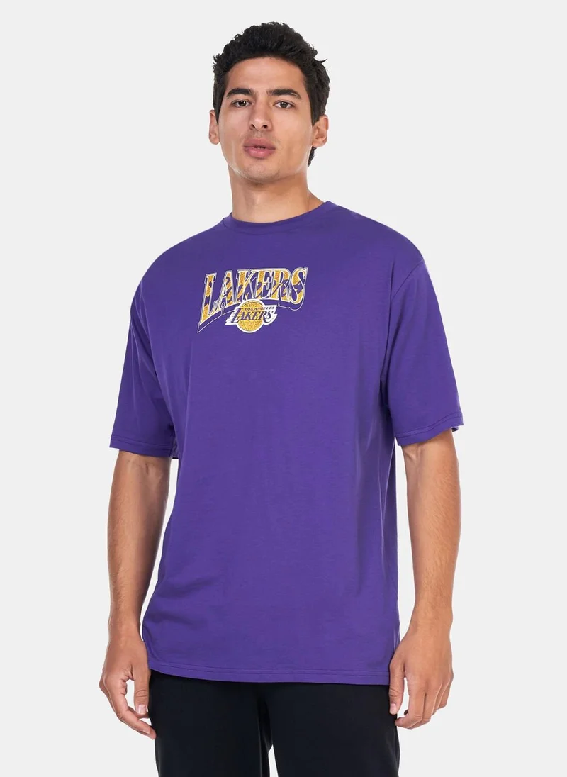 NEW ERA Men's NBA Los Angeles Lakers Championship T-Shirt
