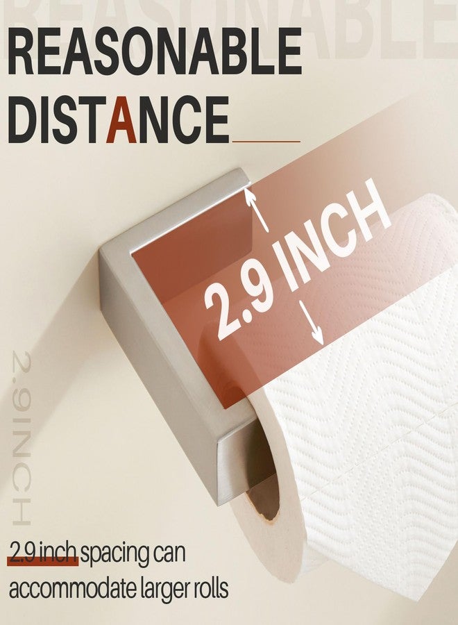 KOKOSIRI Toilet Paper Holder Brushed Nickel for Kitchen Bathroom Washroom Toilet Tissue Roll Paper Holder Wall Mount Stainless Steel B2009BR - Image 5