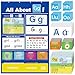 SkilLify Alphabet Learning Pocket Chart Circle Time Learning Center Alphabet Flash Cards ABC Wall Chart Letter Game for Toddler Kids Homeschool Supplies Preschool Kindergarten Classroom Must Haves - Image 3