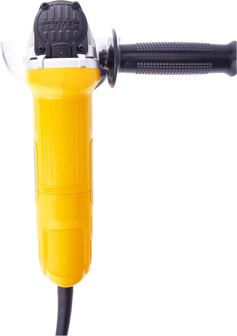 DEWALT Angle Grinder, 115Mm, 900W, Convenient Paddle Switch, Fully Leaded Stator Windings, Ball Bearing Design, Pop Off Brushes, Abrasion Protected Motor, Yellow/Black - Dwe4120-B53 - Image 2