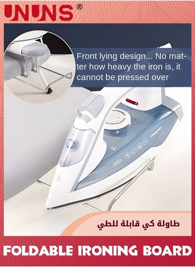 UNUNS Tabletop Ironing Board,Folding Tabletop Ironing Board With Fixed Sleeve And Iron Holder,Portable Folding Mini Iron Board For Sewing,Household,Craft Room,Dorm  - Image 3