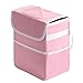 Healsmart 2 Gallon Car Trash Can Lid and Storage Pockets LeakProof Collapsible and Portable Organizer Multipurpose Garbage Bin with Adjustable Straps Pink - Image 2