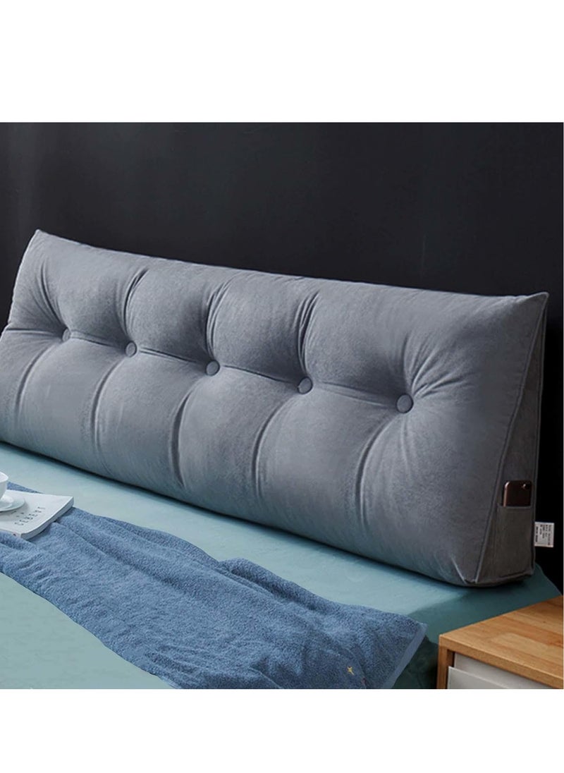 RATSAW - Reading Cushion for Bed and Sofa Wedge Cushion Sofa Lumbar Cushion Bed Cushion Back Cushion Seat Cushion Bed Chair Cushion Headboard Bed Seat Cushion Removable Cover 150 50 20 - Image 1