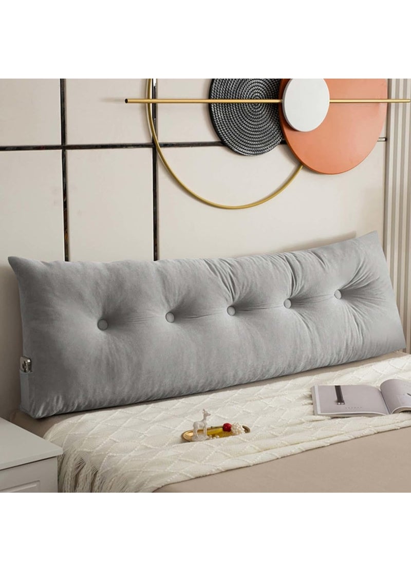 RATSAW - Reading Cushion for Bed and Sofa Wedge Cushion Sofa Lumbar Cushion Bed Cushion Back Cushion Seat Cushion Bed Chair Cushion Headboard Bed Seat Cushion Removable Cover 150 50 20 - Image 1