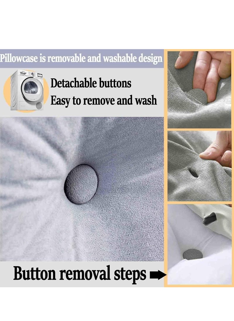RATSAW - Reading Cushion for Bed and Sofa Wedge Cushion Sofa Lumbar Cushion Bed Cushion Back Cushion Seat Cushion Bed Chair Cushion Headboard Bed Seat Cushion Removable Cover 150 50 20 - Image 1