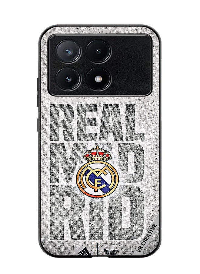 VR CREATIVE Protective Case Cover For Xiaomi Poco X6 Pro Real Madrid Logo Design Multicolour - Image 1