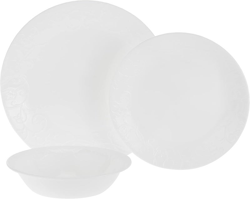 Corelle طقم أدوات المائدة كوريل بيلا فايينزا 18 قطعة أبيض - Image 2