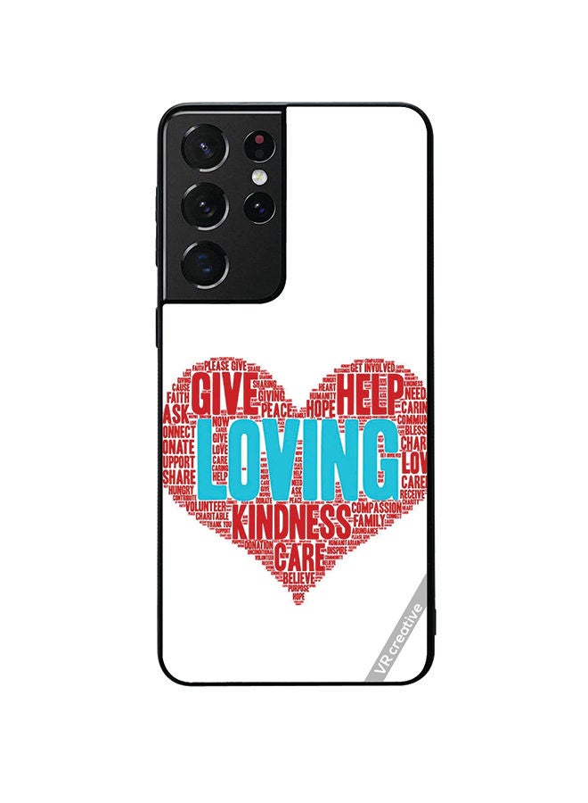 VR CREATIVE Protective Case Cover For Samsung Galaxy S21 Ultra 5G Love Design Multicolour - Image 1