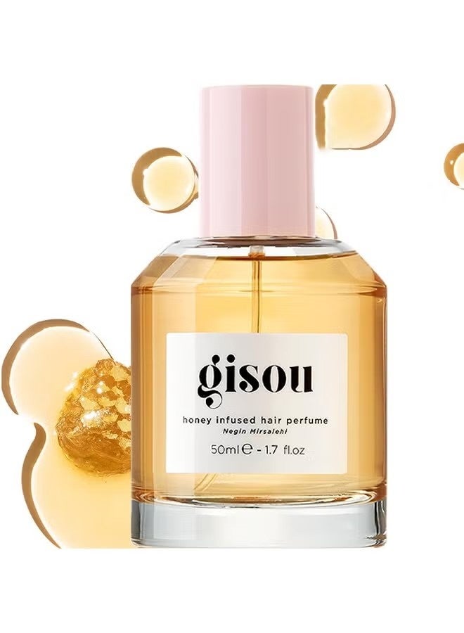 Gisou Honey Infused Hair Perfume 50ML, Enriched Delicate Hair Oil, Nourishing And Hydrating Hair Shine Spray, 1.7oz - Image 1