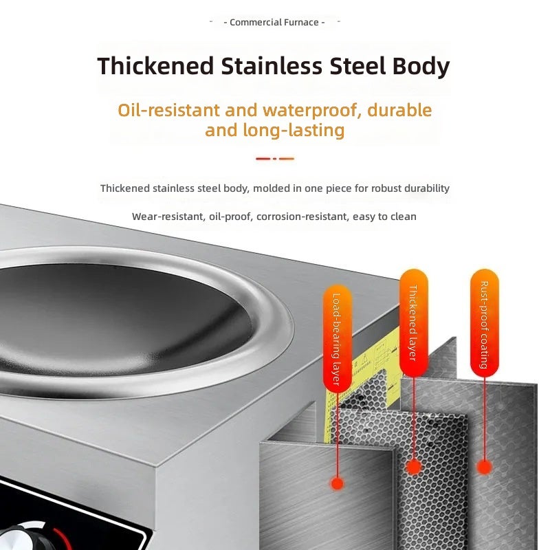 Dual-Burner Electric Cooktop with Black Crystal Panel - High Power, Multi-Function for Home and Commercial Use - Image 3