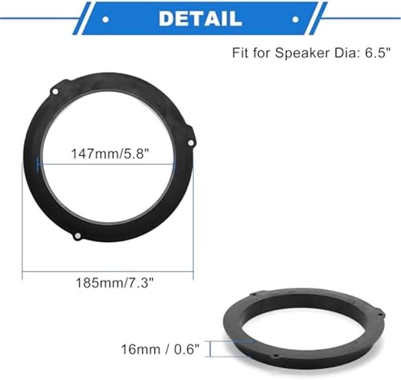 Vuzmode Speaker Spacer Rings for Ford Mustang - Image 3