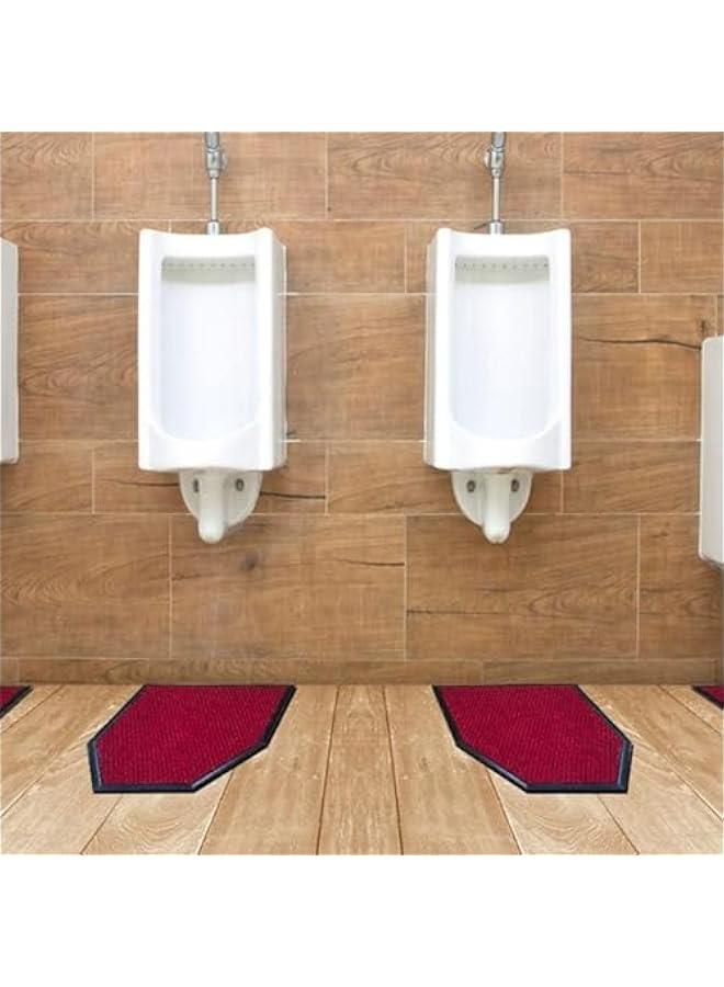 Anti-Slip Men’s Urinal Floor Mats (2 Pack), Reusable/Washable Urinal Floor Rug,Commercial Restroom Absorbent Deodorization Urinal Carpet Pee Pad,Bathroom Floor Protector, for Restaurant/Hotel - Image 1
