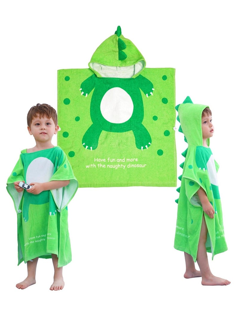SYOSI Kids Bath Beach Towel Terry Cloth Cover for Boys Girls Softest Hooded Wrap Pool Babie Toddler Bathrobe - Image 1