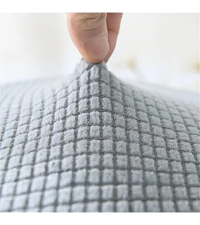 4pcs High Quality Adjustable Square Gray Stool Covers Removable And Washable Chair Protectors Coral Fabric Coffee Color Suitable For Weddings Parties Bars Hotels Household Essentials Use In All Seasons - Image 2