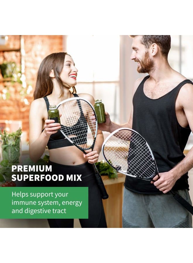 Total Tea Green Powder for Energy & Digestive Health with Turmeric, Amla Powder & Vitamin C - 30 Servings - Image 5