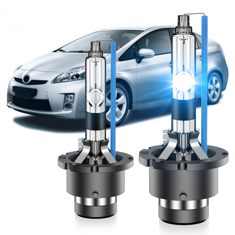 SENROBO Fit for Toyota Prius 2006 2007 2008 2009 D4R Xenon HID Headlight Bulbs350 BrightnessHigh Low Beam Light Bulb8000K White BluePlug and PlayPack of 2 - Image 2
