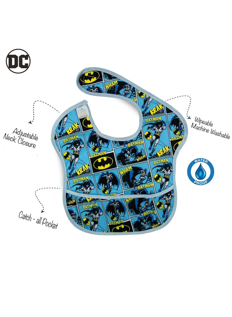 وارنر بروس. Pack Of 2 Batman Baby Bibs