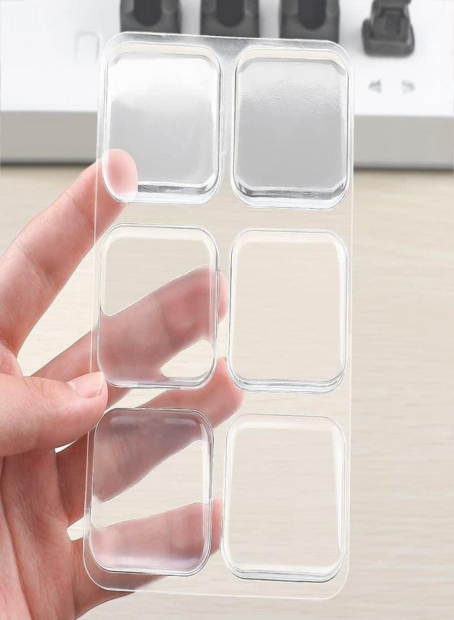 WICHARSH Door Stopper Silicone Handle Bumpers Self Adhesive Wall Protector Door Knob Stops for Wall Furniture Accessories [6PCs] - Image 1