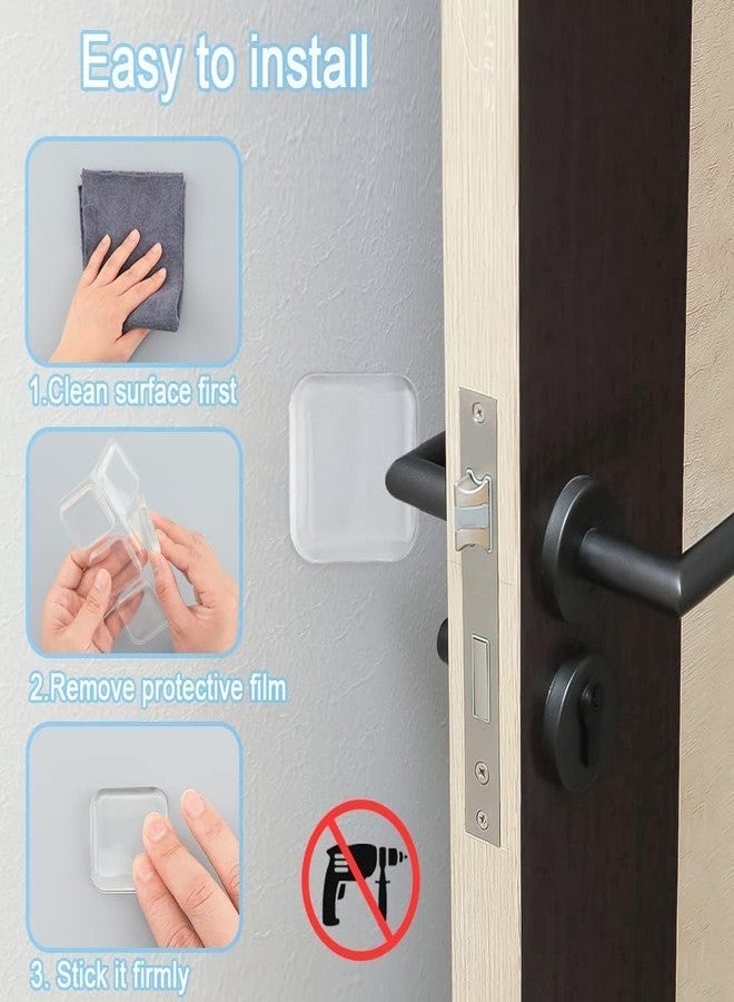 WICHARSH Door Stopper Silicone Handle Bumpers Self Adhesive Wall Protector Door Knob Stops for Wall Furniture Accessories [6PCs] - Image 5