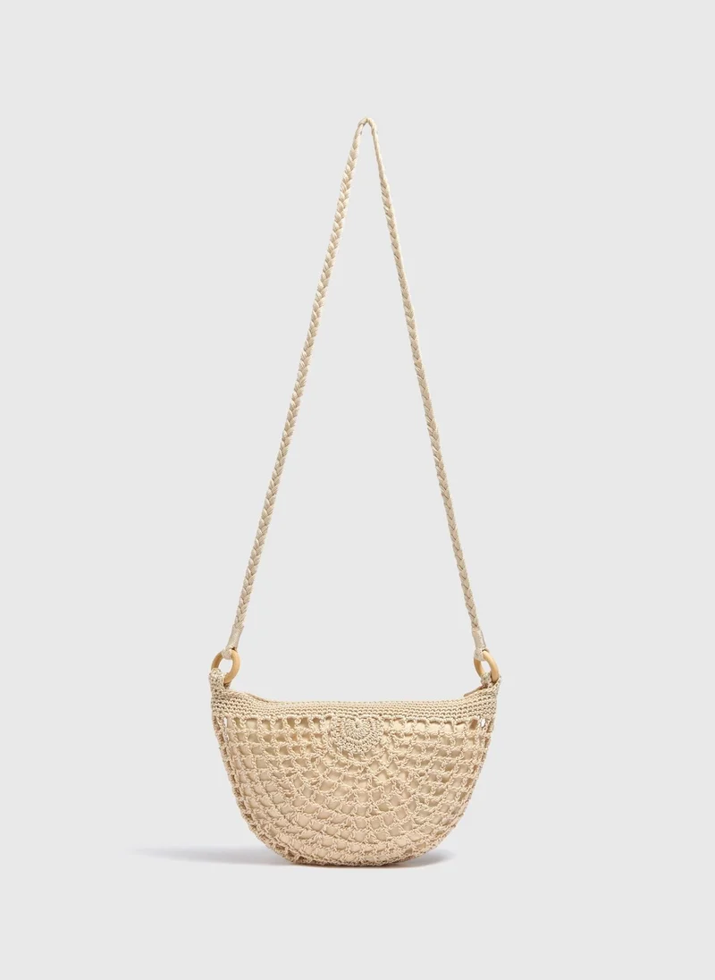 Matalan Natural Crochet Bag