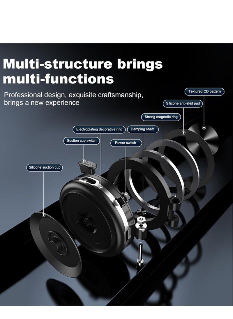 DUSALA Universal Car Phone Holder Mount for iPhone 16 Pro - 20 Strong Magnets with 360° Rotation (Black) - Image 5