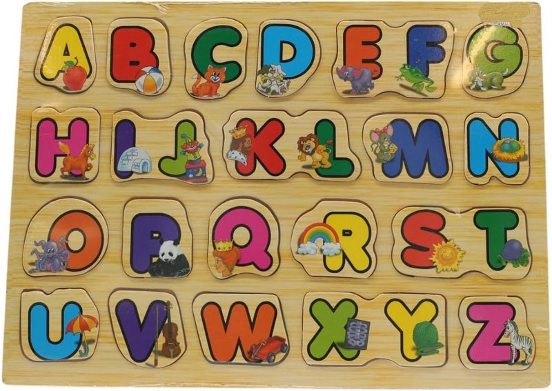 B&D Wooden Alphabet Puzzle Board