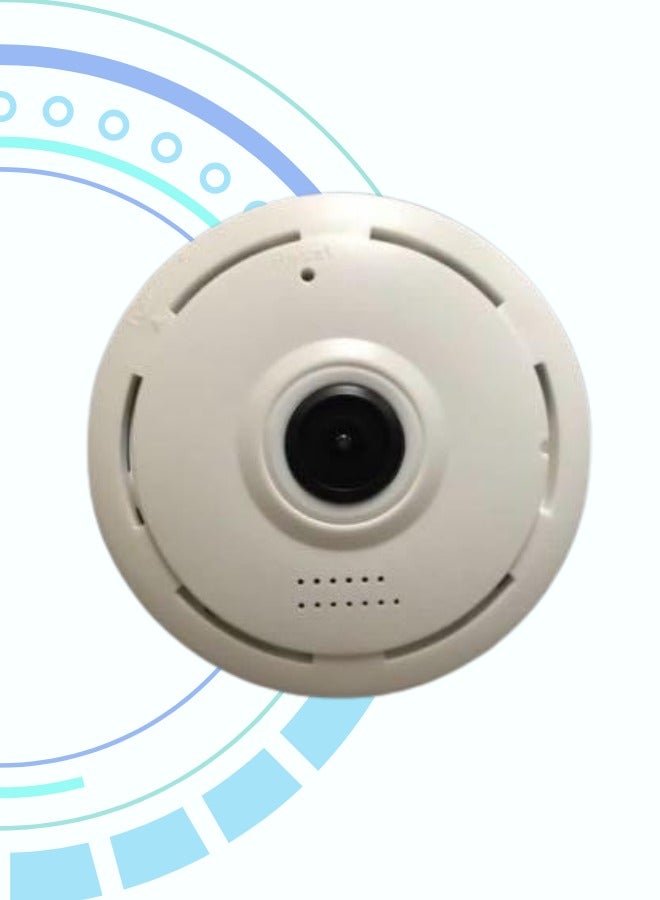 360° Panoramic Security Camera – Night Vision with Speaker & Microphone - Image 5