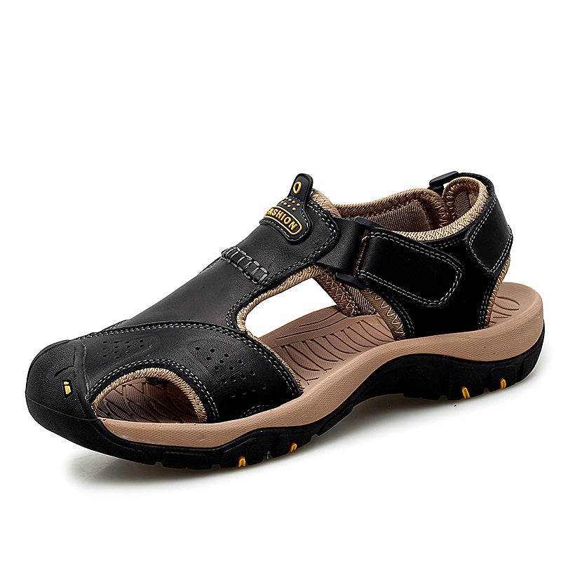 Cross-border Sandals Men's Summer Breathable Outdoor Casual Shoes Baotou Beach Shoes Thick Sole Non-slip Personalized Men's Shoes 7238 - Image 1