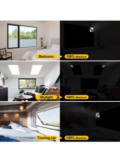 RATSAW Portable Blackout Curtains With Self  Adhesive Fasteners For Bedroom Nursery and Attic Blackout Curtains Length 300 cm Width 145 cm  - Image 5