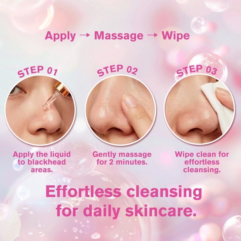 Danliss One Minute Blackhead Removal Cleanser 30ml Gently Unclogs Pores (Purple Label) - Image 4