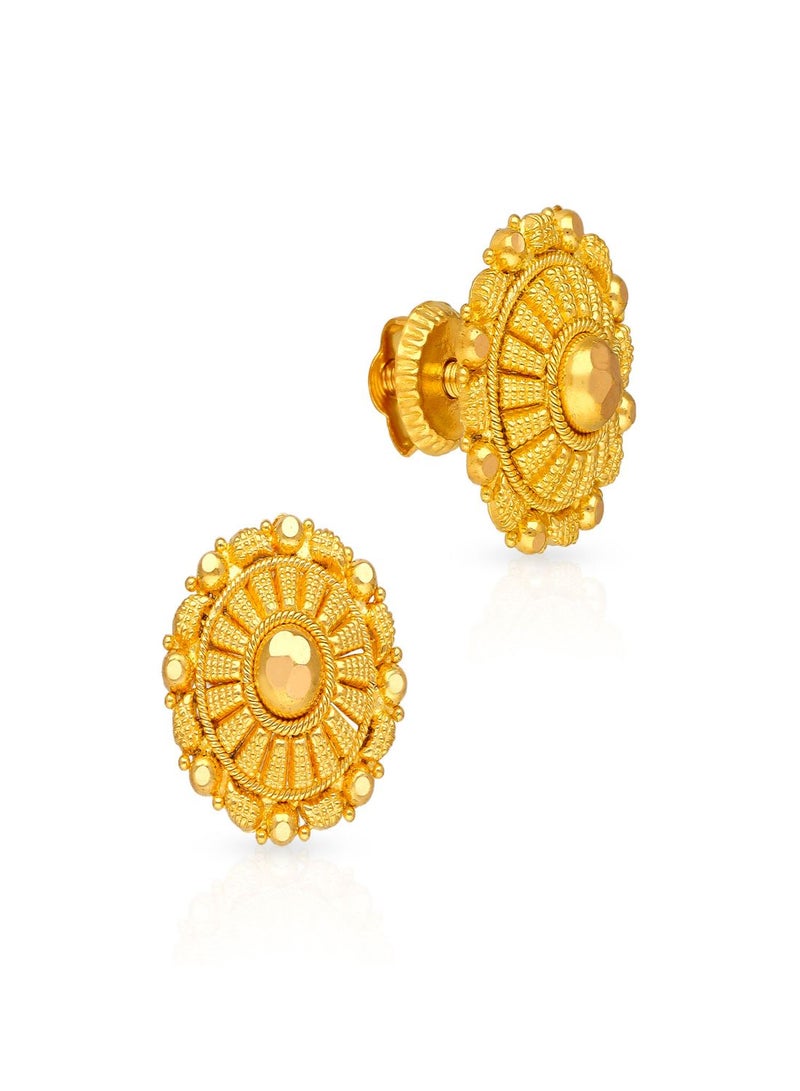 Malabar Gold and Diamonds 22KT 916 Gold Studs Earrings for Women ERCOS10169 - Image 1