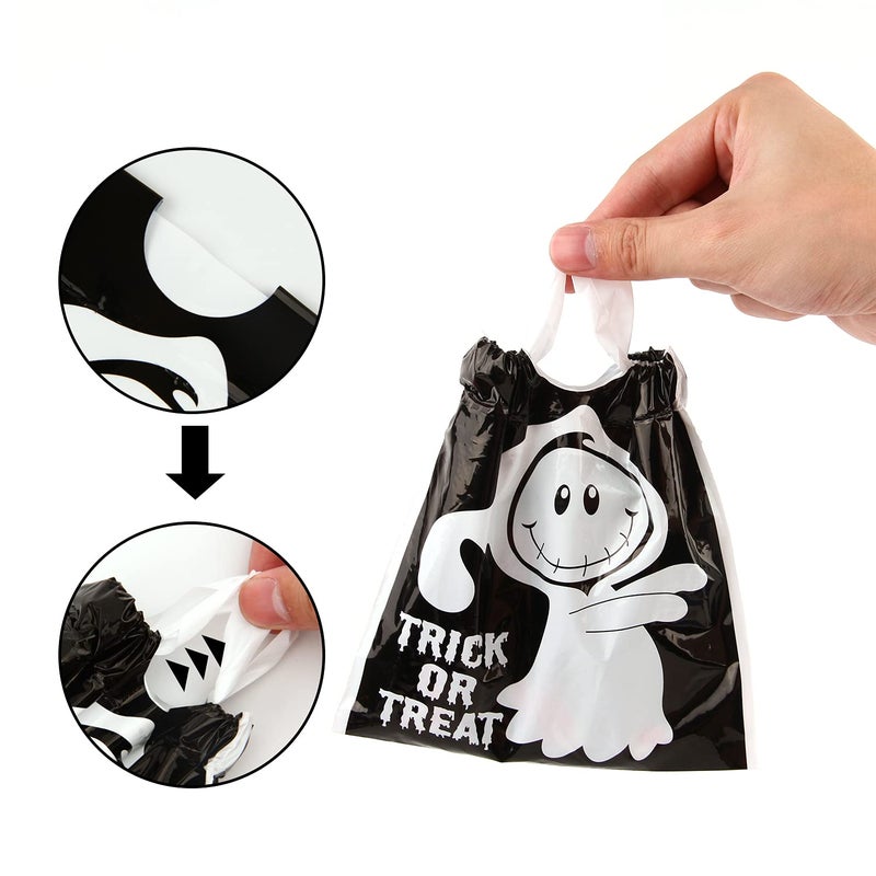 CCINEE 48PCS Halloween Goody Bags with Drawstring Tick or Treat Candy Bags for Kids Party Favor Supply - Image 3