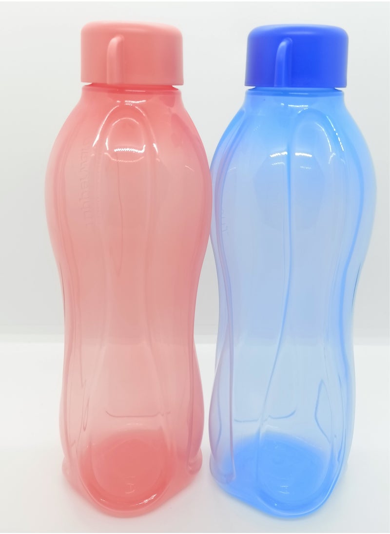 Tupperware Original Home And Sport Accessories Plastic Water  Bottle And Shaker Mutlicolour 750 ml 2 pcs Set  - Image 1