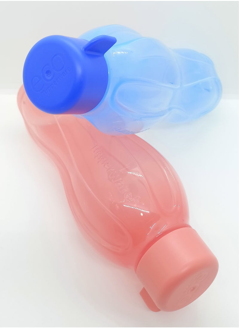 Tupperware Original Home And Sport Accessories Plastic Water  Bottle And Shaker Mutlicolour 750 ml 2 pcs Set  - Image 2