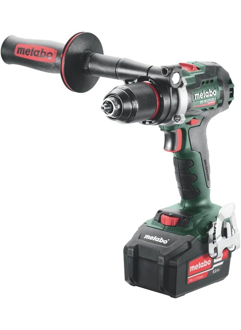 Metabo Metabo 602358520 18V Brushless LithiumIon Cordless Drill Driver Kit with 2 Batteries 52 Ah  - Image 1