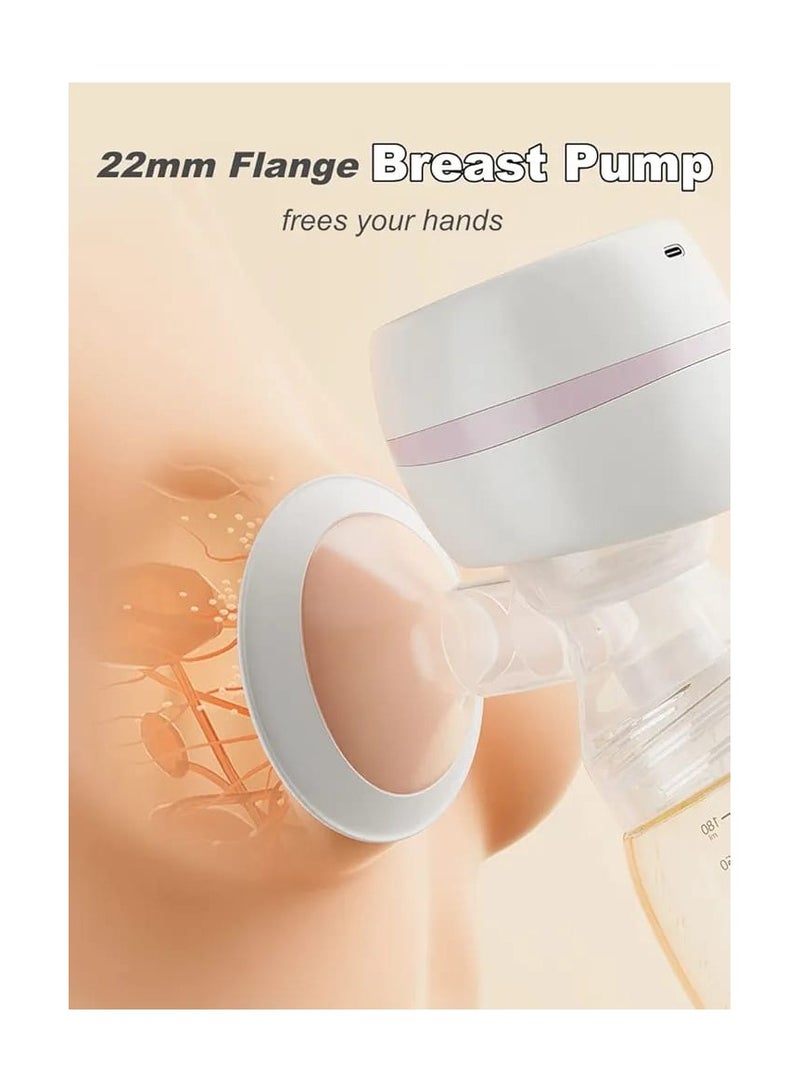 Hands-Free Electric Breast Pump – 22mm Flange, 106° Large-Angle Bell Mouth, USB Rechargeable, LED Display, Anti-Backflow, 9 Suction Levels & 2 Modes - Image 3