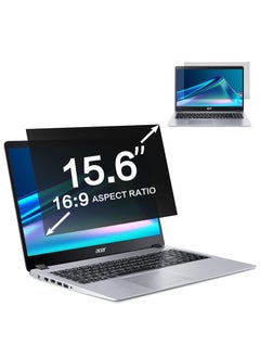 Generic فلتر شاشة خصوصية للكمبيوتر المحمول مقاس 15.6 بوصة متوافق مع HP/Dell/Acer/Asus/Samsung/Lenovo/Toshiba، لشاشة خصوصية الكمبيوتر المحمول العريضة مقاس 16:9 مقاس 15.6 بوصة وواقي مضاد للوهج  - Image 1