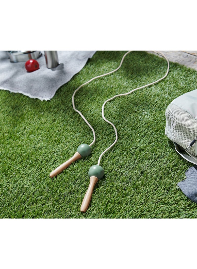 Tchibo Skipping Jump Rope - Beige and Green color - Image 2