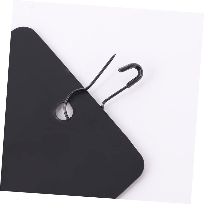 Durable PVC Plastic Hanging Tags With Iron Gourd Pins 400pcs Black 5x9cm For Office Events And Conferences - Image 5
