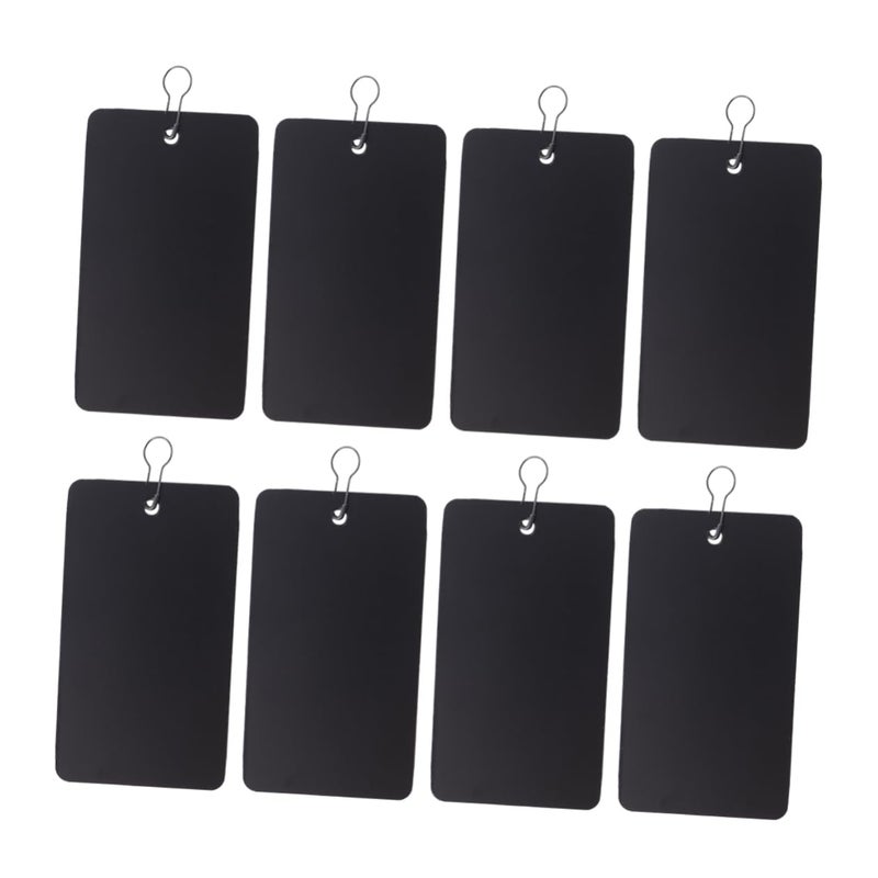 Durable PVC Plastic Hanging Tags With Iron Gourd Pins 400pcs Black 5x9cm For Office Events And Conferences - Image 2