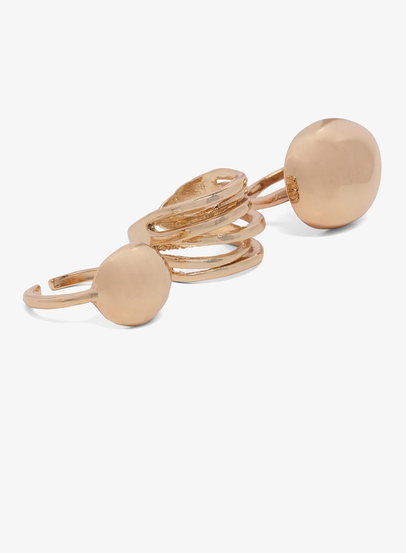 Ginger Chunky Gold Rings - Image 1