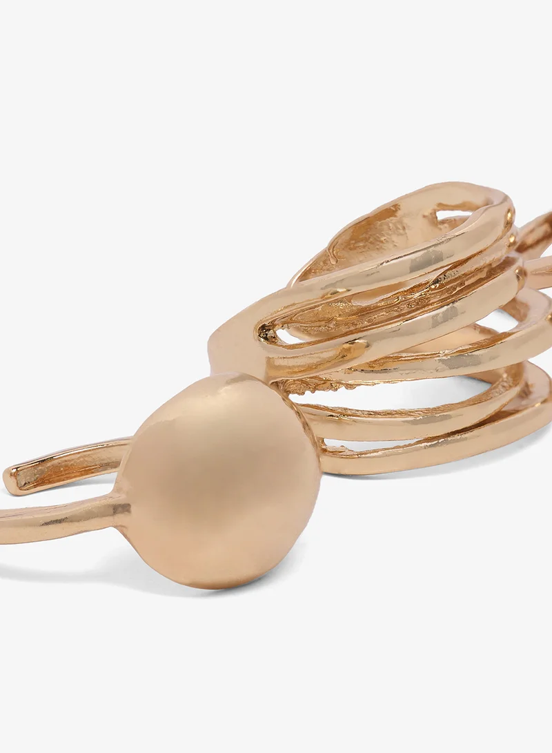 جينجر خواتم ذهبية سميكة