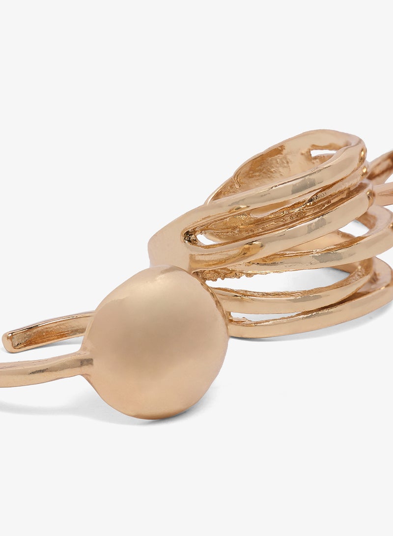 Ginger Chunky Gold Rings - Image 2