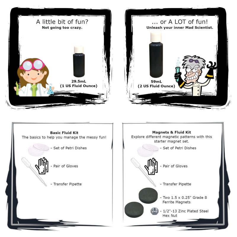 CMS MAGNETICS مجموعة تجارب علم الفيروفلويد - (2 أونصة) للتعليم في المغناطيسية - Image 5