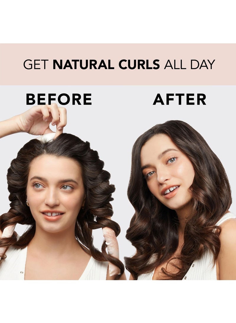 LaPalo Satin Heatless Curling Set - Heatless Hair Curlers to Sleep -  Heatless Curling Rod Overnight, No Heat Curls,Soft Hair Rollers - Sunset  - Image 4